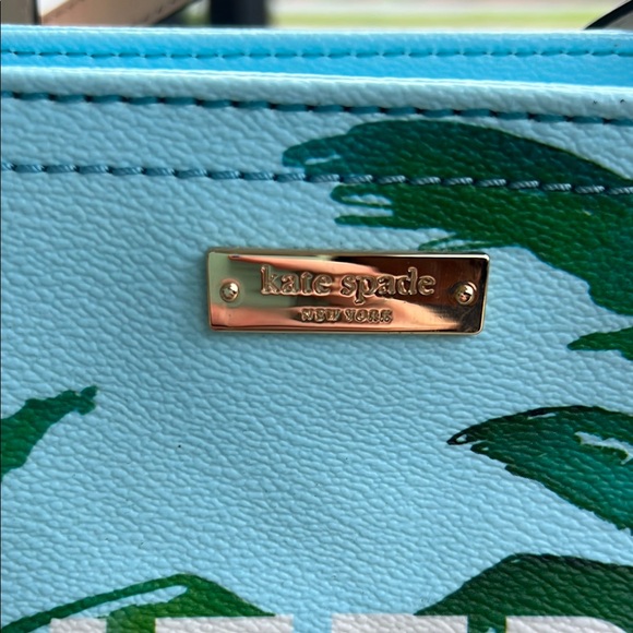 Kate Spade Blue and Tan Beach Tote - Picture 2 of 16